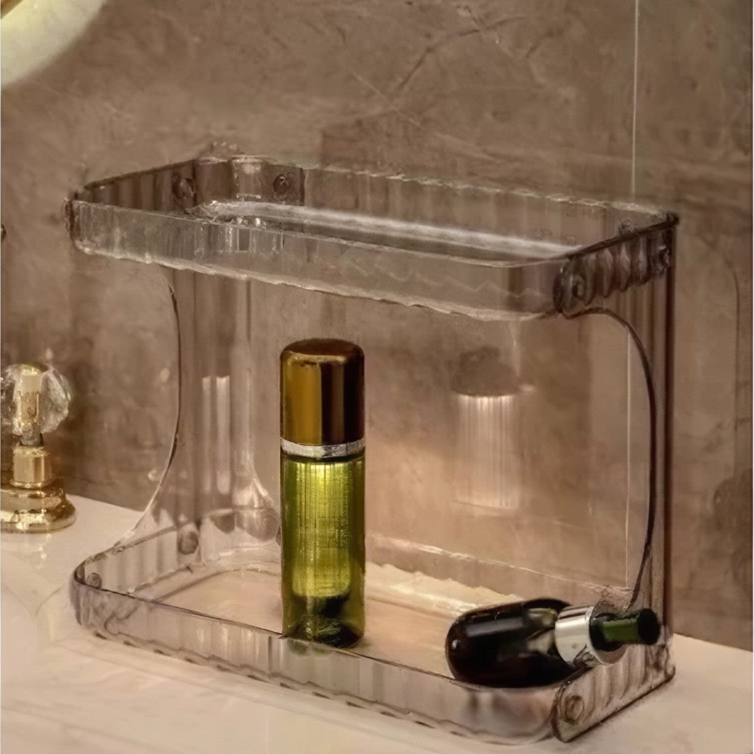 CrystalMake™ – Organizador Acrílico Diamante para Maquiagem e Beleza